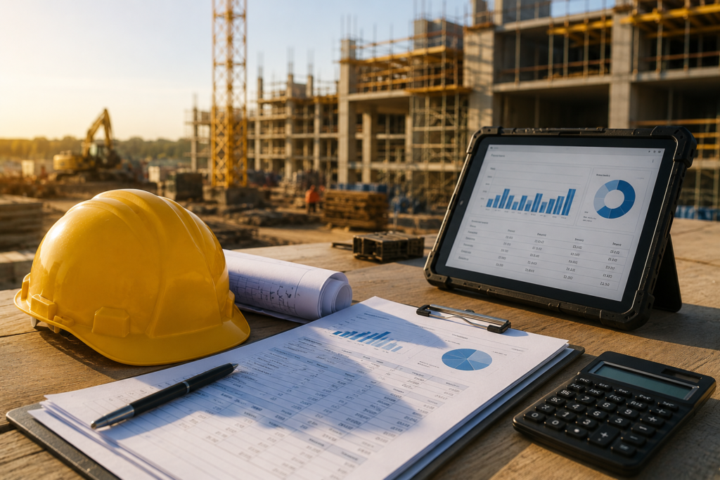 financial tracking and job costing for a construction company project